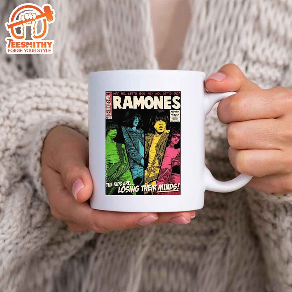 Ramones The Kids Are Losing Their Minds Hey Ho Lets Go Comic Cover Mug