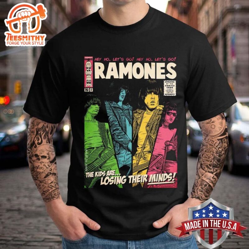 Ramones The Kids Are Losing Their Minds Hey Ho Lets Go Comic Cover Unisex T-Shirt