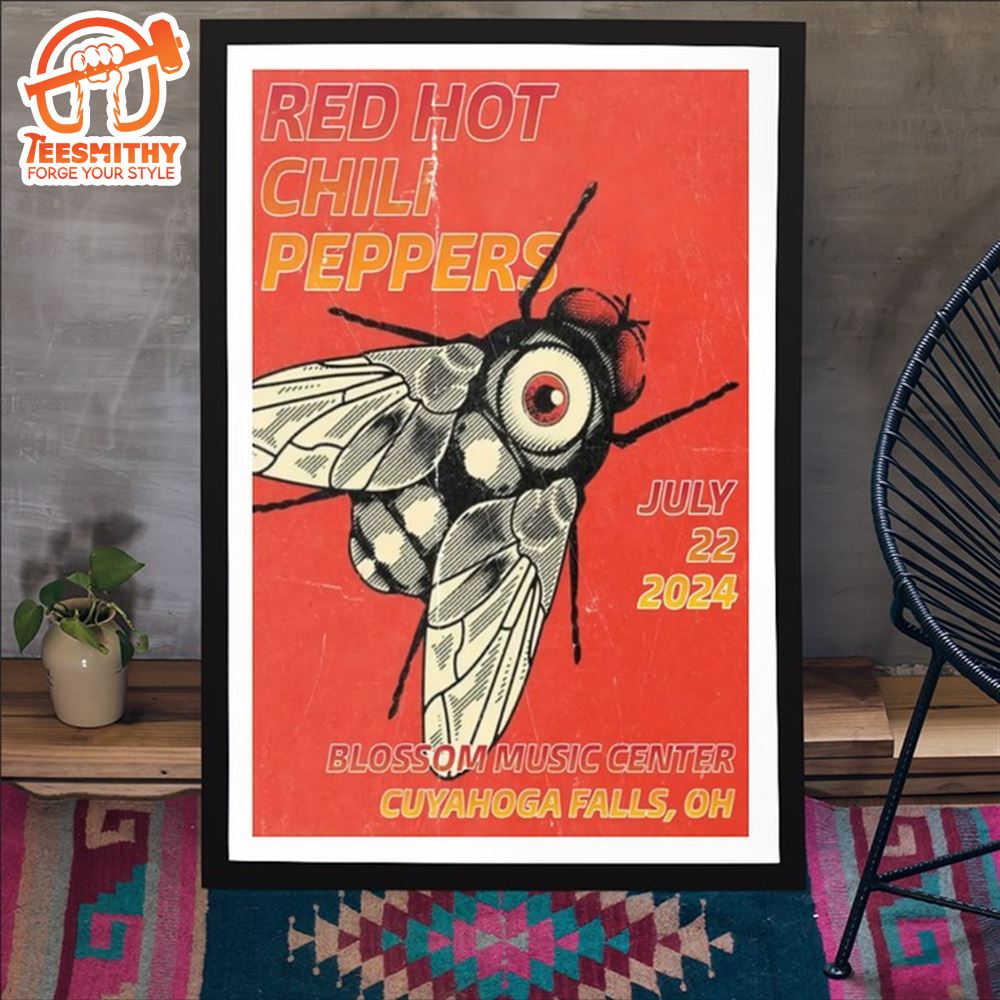 Red Hot Chili Peppers Love Tour Blossom Music Center Cuyahoga Falls Ohio July 22 2024 Poster