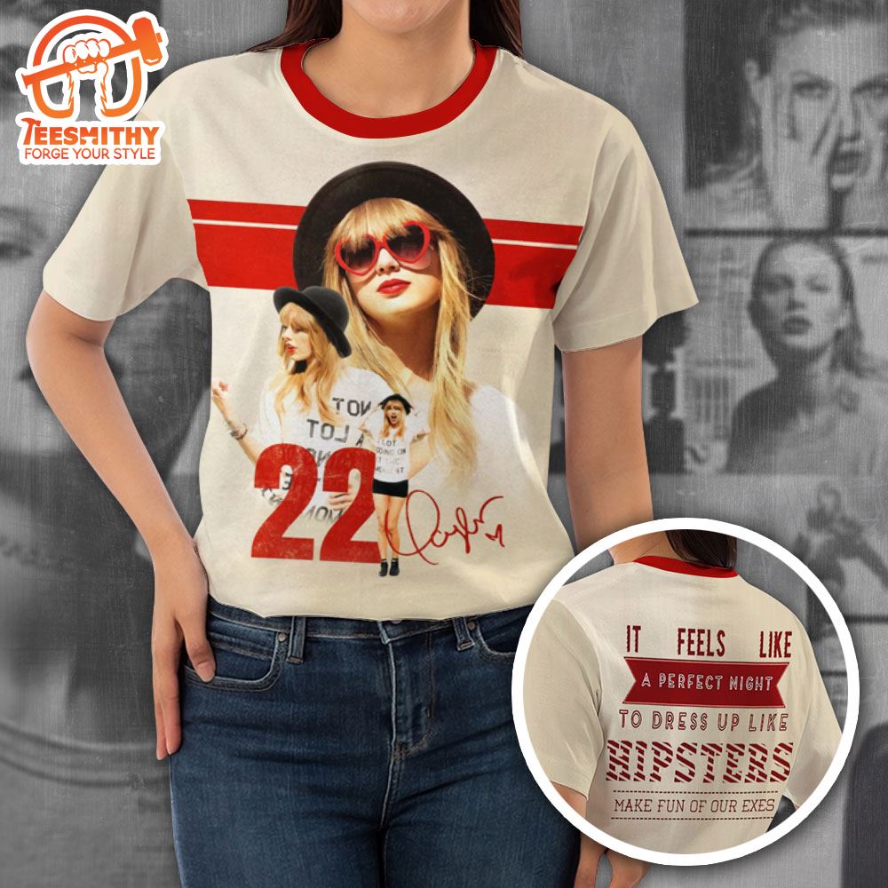 Red Taylor’s Version T-Shirt Eras Tour 3D Shirt Concert Classic