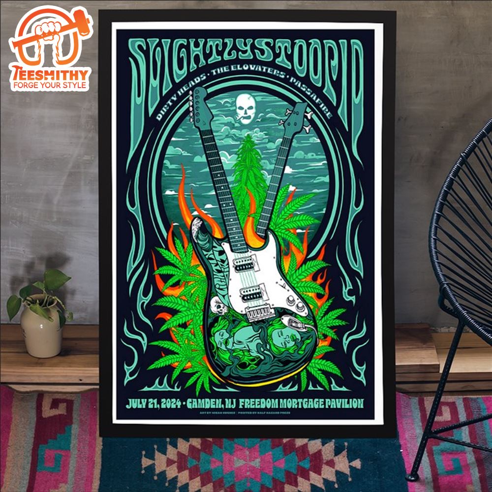 Slightly Stoopid July 21 2024 Camden, NJ Poster Canvas