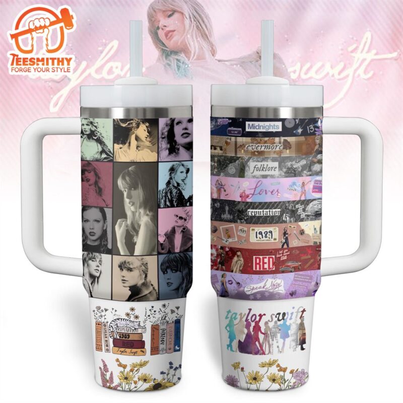 Taylor Swift Music Stanley Quencher 40oz Stainless Steel Tumbler With Handle