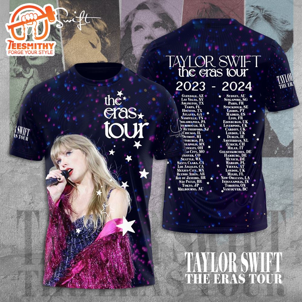 Taylor Swift The Eras Tour Taylor’s Version 2024 For Fan 3D Shirt