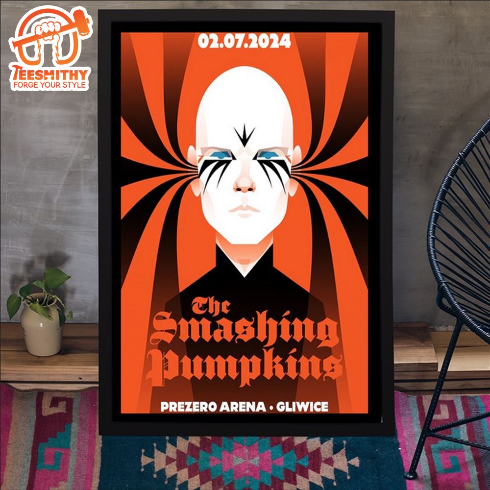 The Smashing Pumpkins July 2, 2024 Gliwice Poland PreZero Arena Poster Canvas