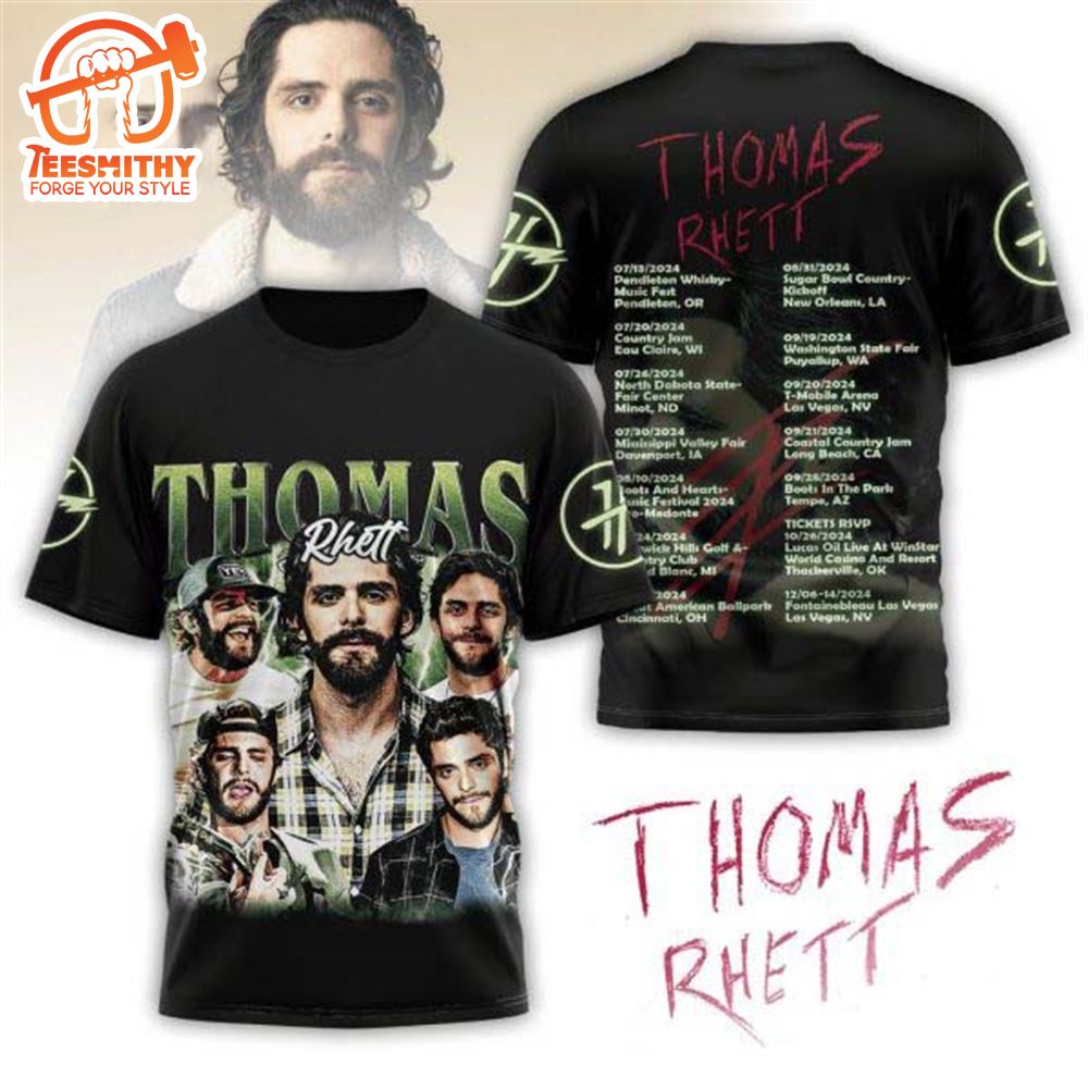 Thomas Rhett Tour 2024 3D T-Shirt