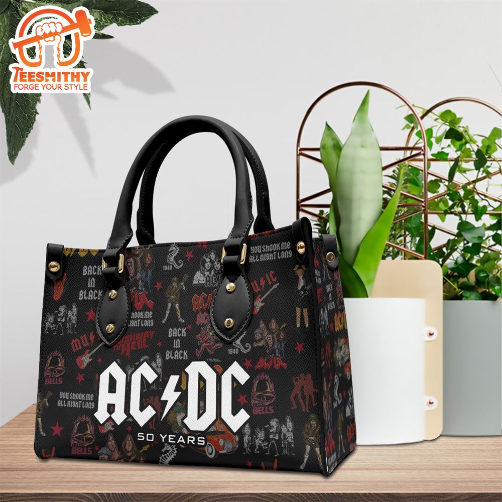 ACDC Member Tour Music 2024 Leather HandBag