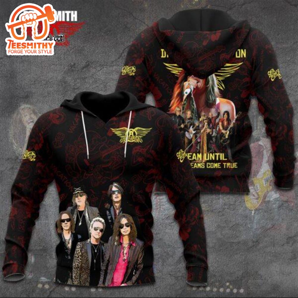 Aerosmith Drean On Tour Music 3D Hoodie