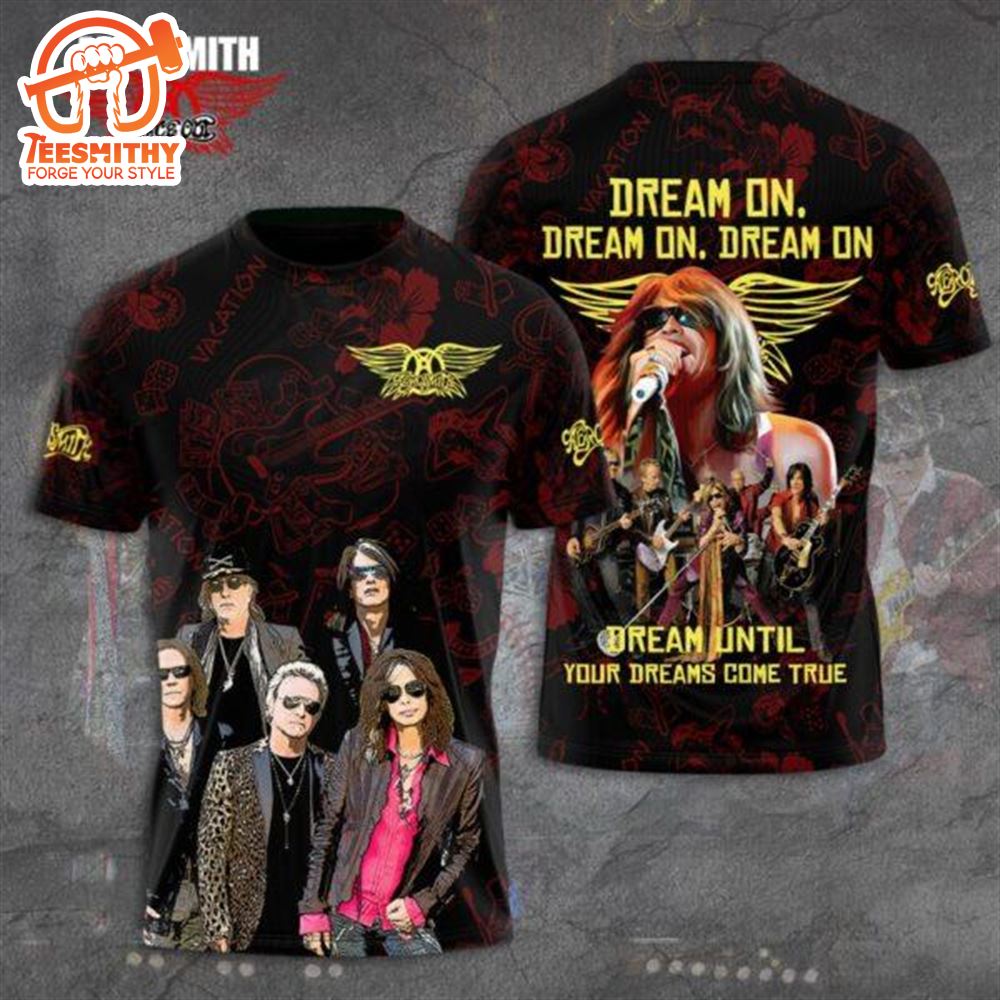 Aerosmith Drean On Tour Music 3D Shirt