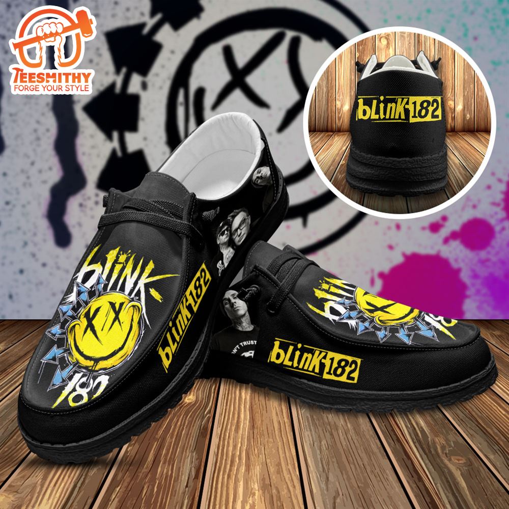 Blink-182 Custom Canvas Loafer Shoes