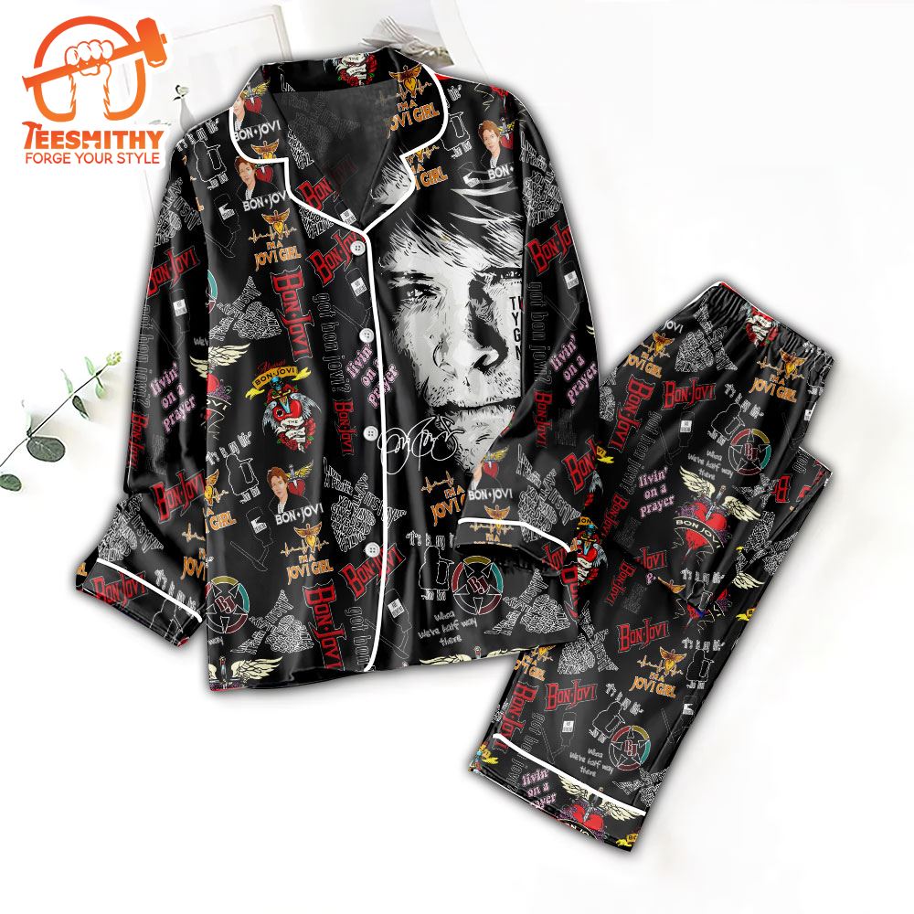 Bon Jovi Album For Fan Gifts Christmas Pajamas Set