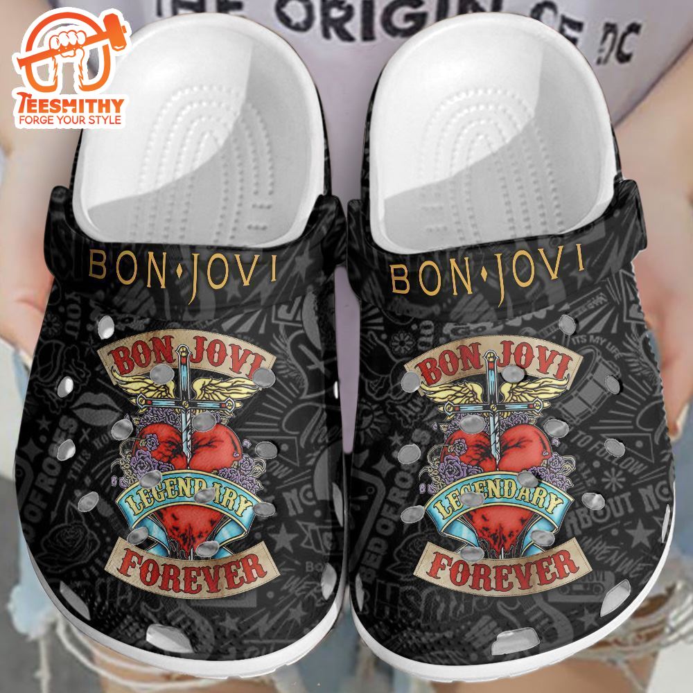 Bon Jovi Custom Tour Music 2024 Clogs Shoes