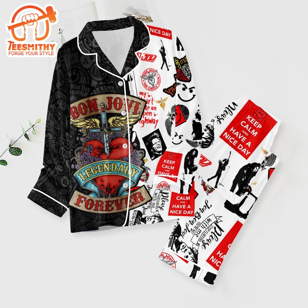 Bon Jovi Pajamas Set For Fan Gifts Christmas