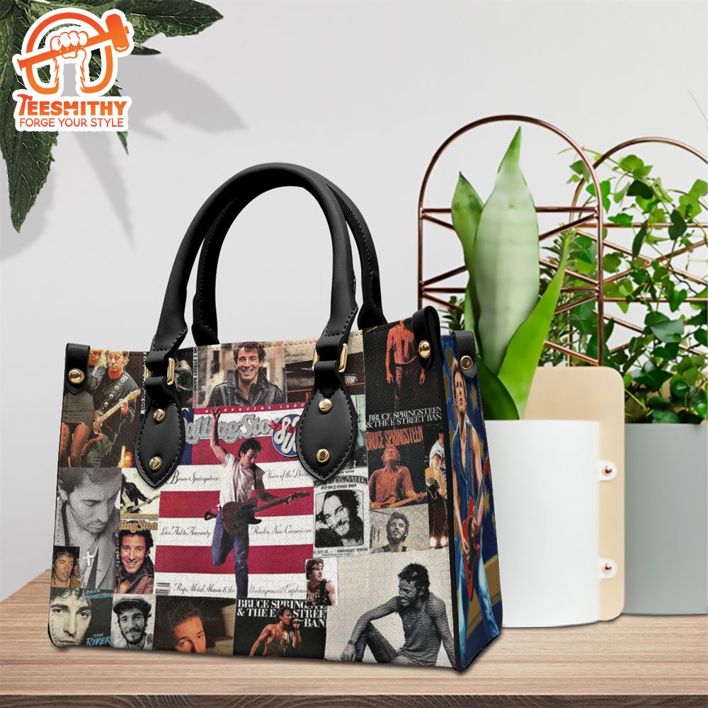 Bruce Springsteen Music  Leather HandBag