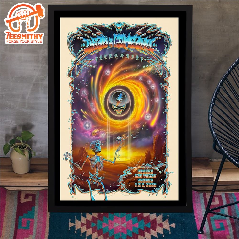 Dead & Company In Las Vegas, NV On August 1-3, 2024 Poster Canvas