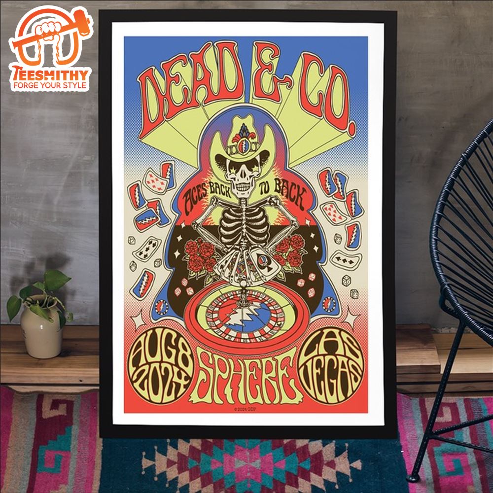 Dead & Company In Las Vegas, NV On August 8, 2024 Poster Tour Canvas