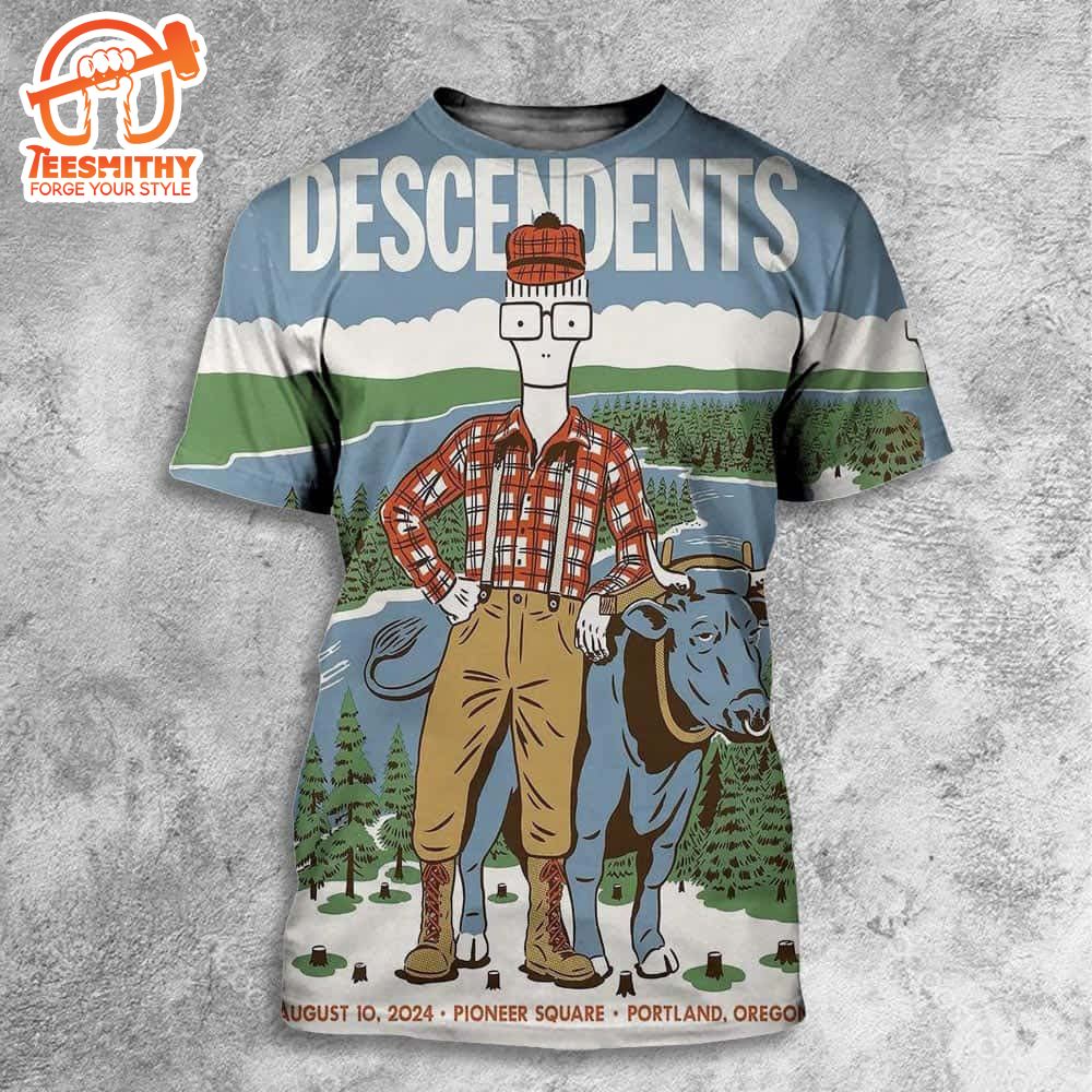 Descendents Merch The Pioneer Square Portland Oregon On August 10th 2024 3D Shirt