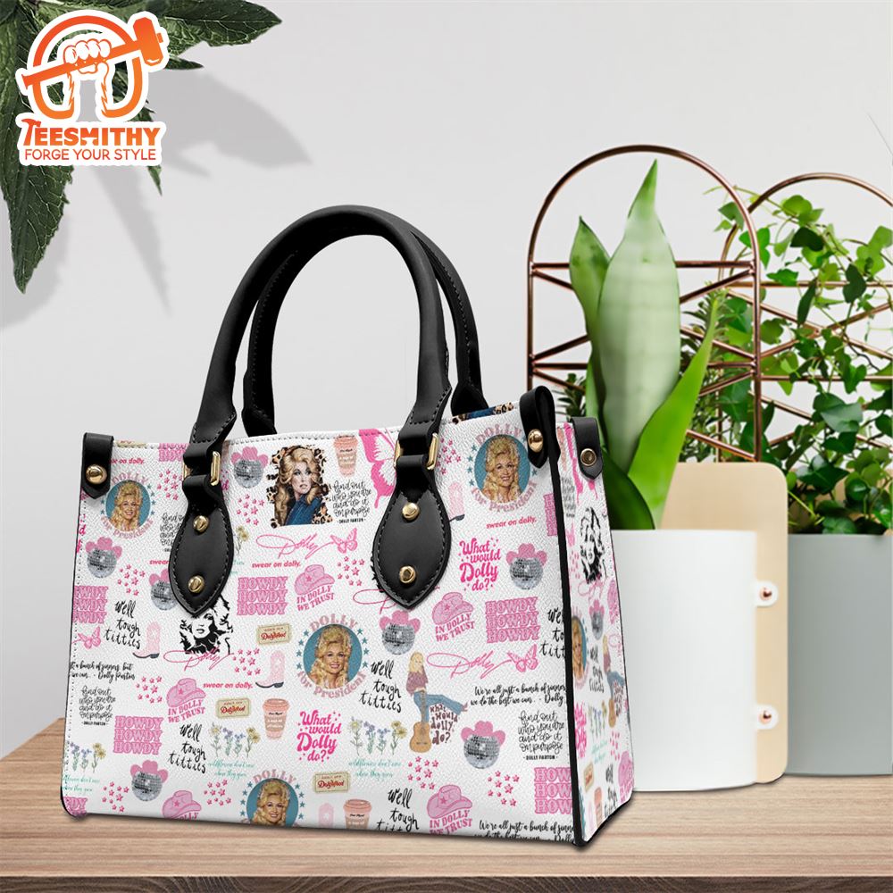 Dolly Parton Love For Fan Leather HandBag