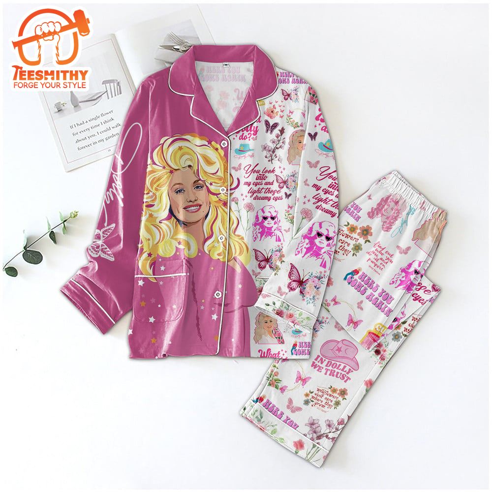 Dolly Parton Merry Christmas Gifts Fans Music Pajamas Set