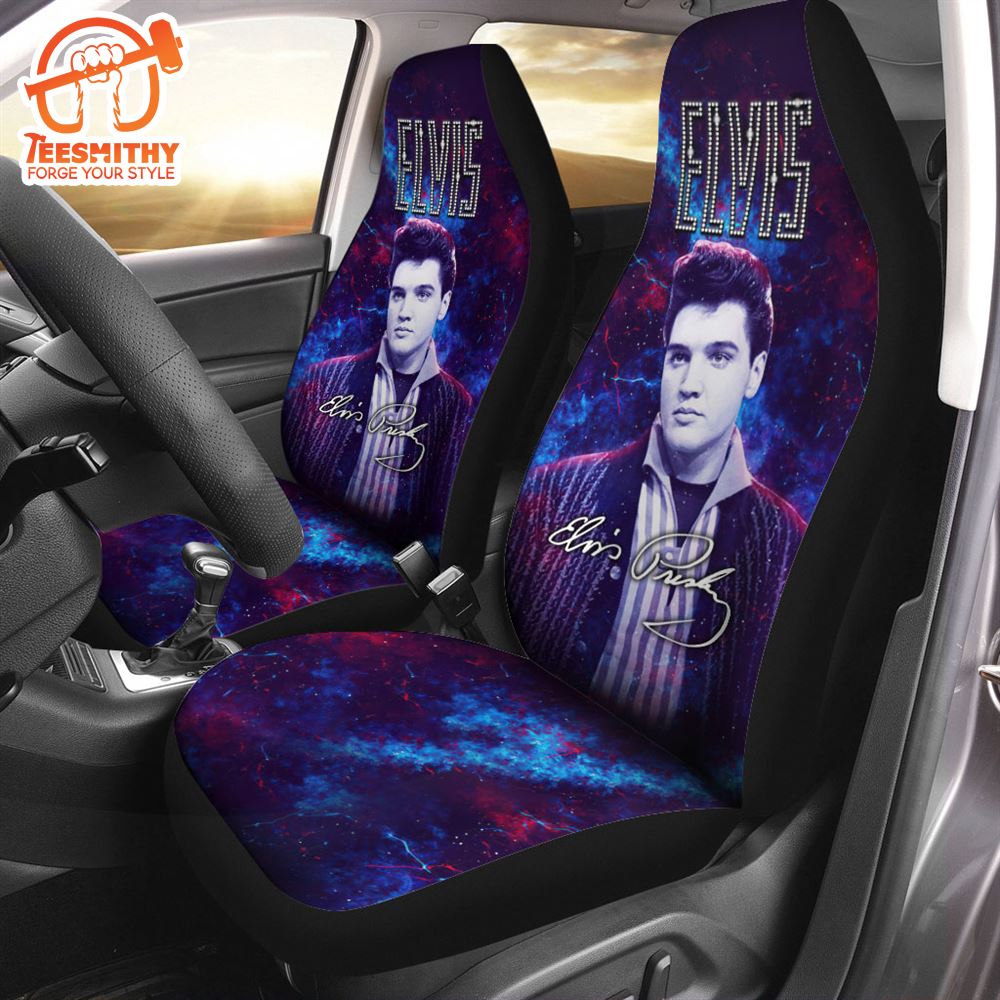 Elvis Pink Classic Car  2PCS Car Seat Cover