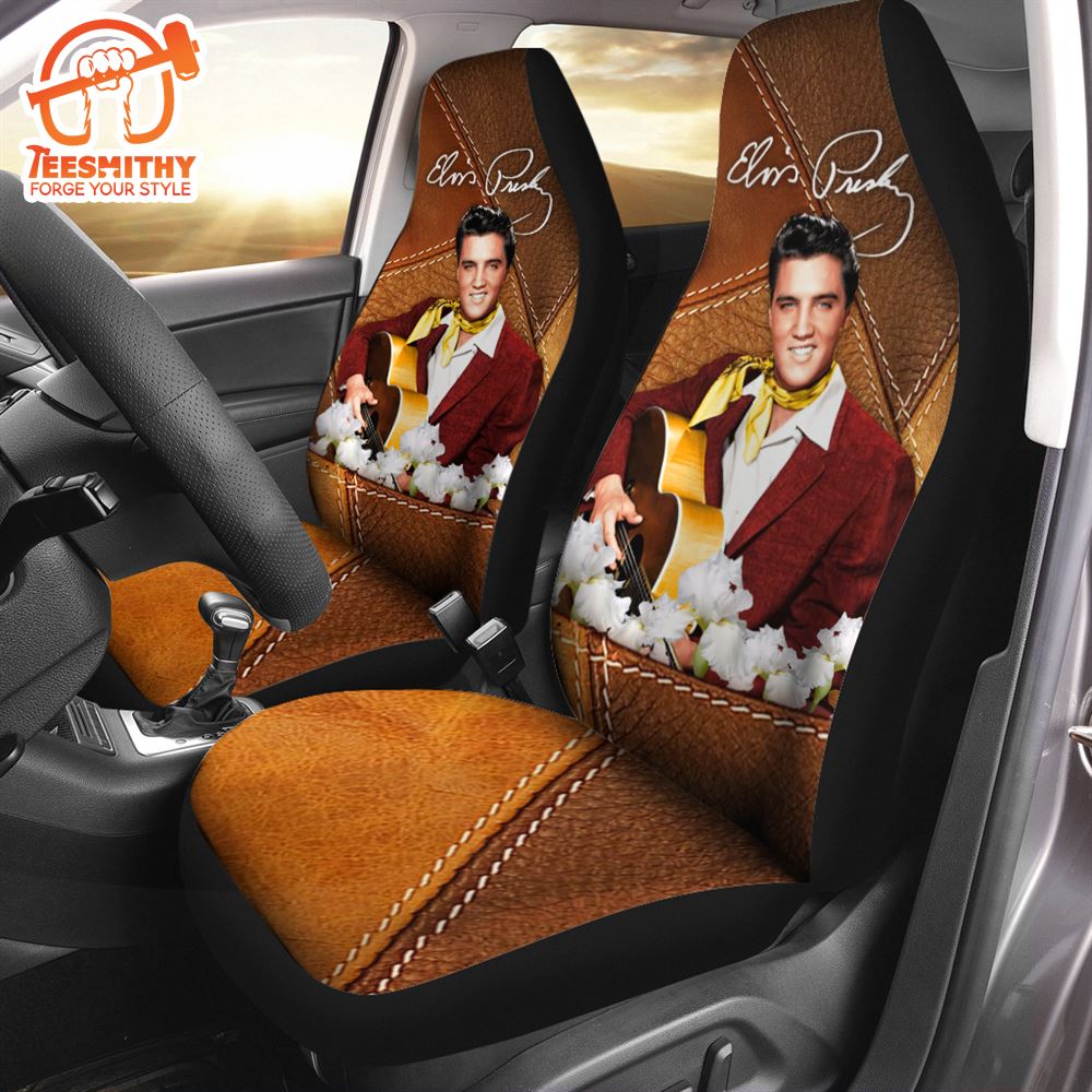 Elvis Presley Guitar 2PCS Car Seat Cover