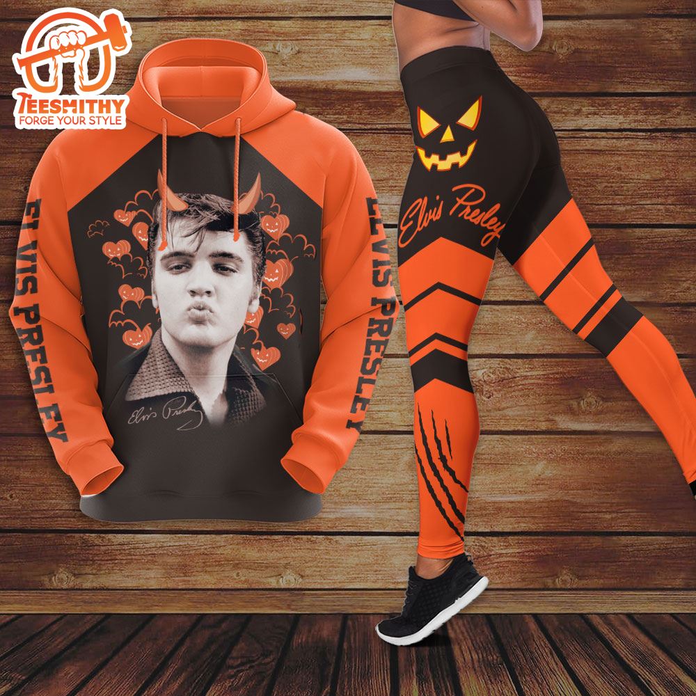 Elvis Presley Halloween 3D Hoodie Leggings