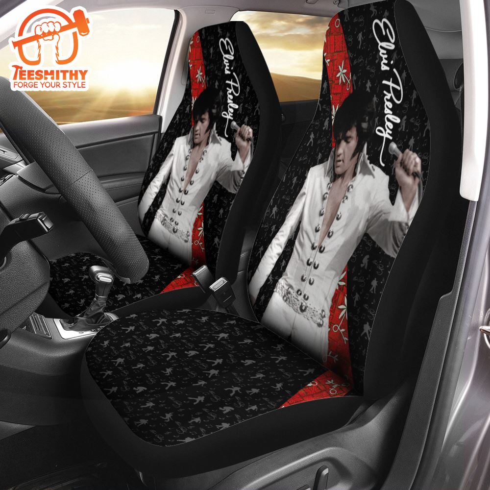 Elvis Presley King Of Rock Gift For Fan 2PCS Car Seat Cover