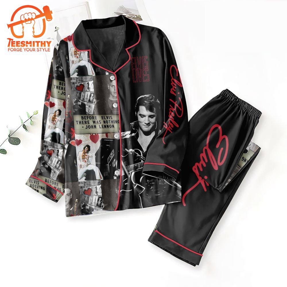 Elvis Presley King Rock Tour Pajamas Set For Fan Gifts Christmas