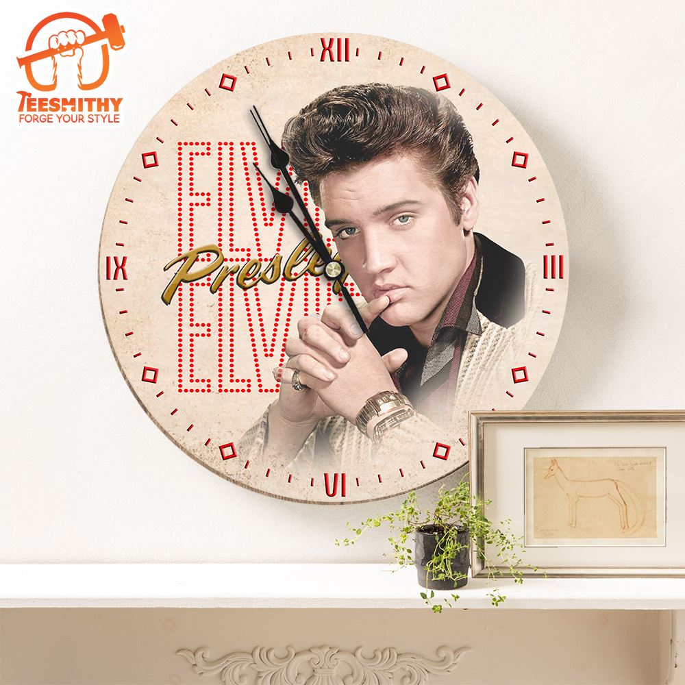 Elvis Presley Music  2024 Custom Wall Clock