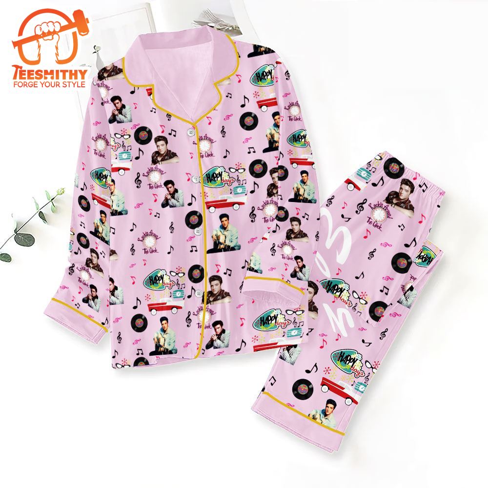 Elvis Presley Music Tour Pajamas Set For Fan Gifts Christmas