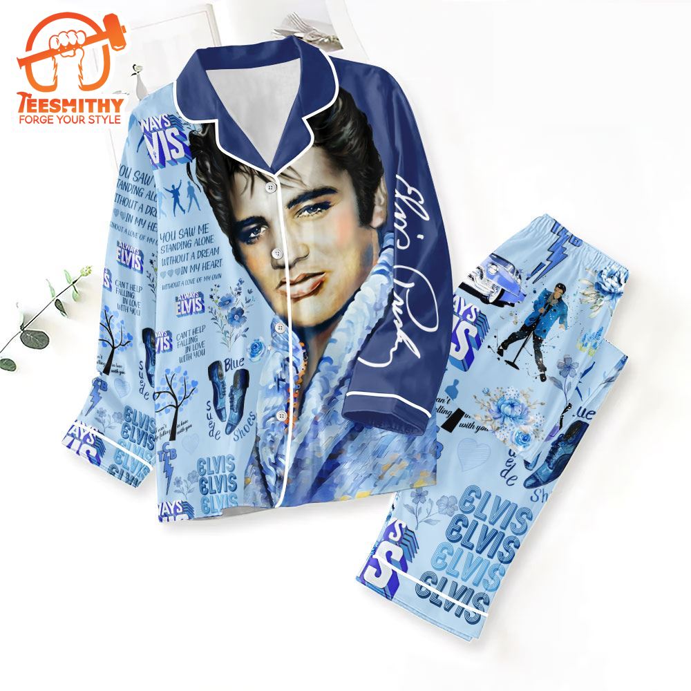 Elvis Presley Pajamas Set, Anniversary Rock Singer Elvis Presley For Fan Gifts Christmas