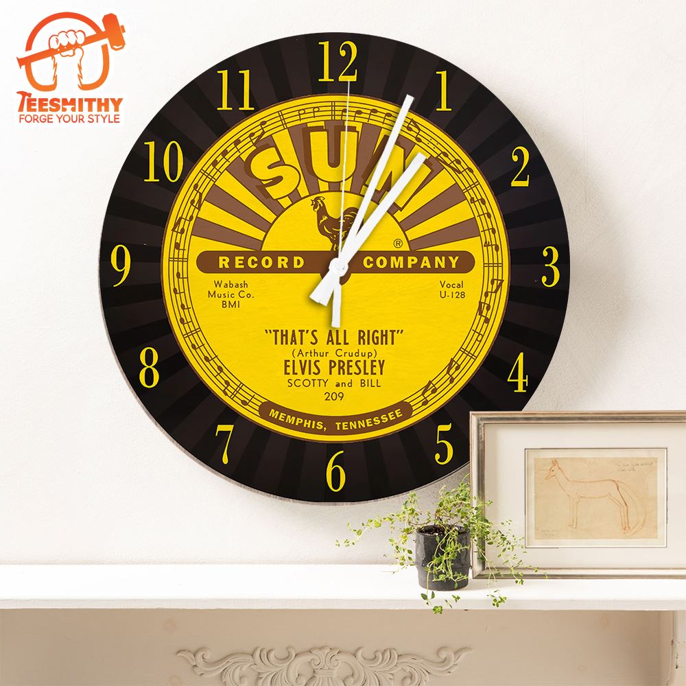 Elvis Presley That’ll Right Custom Wall Clock