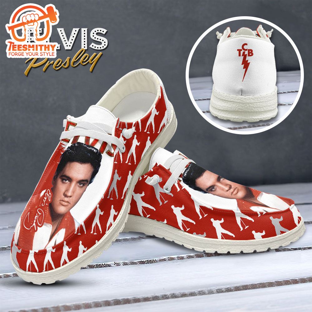 Elvis Presley When Things Go Wrong Canvas Loafer Shoes