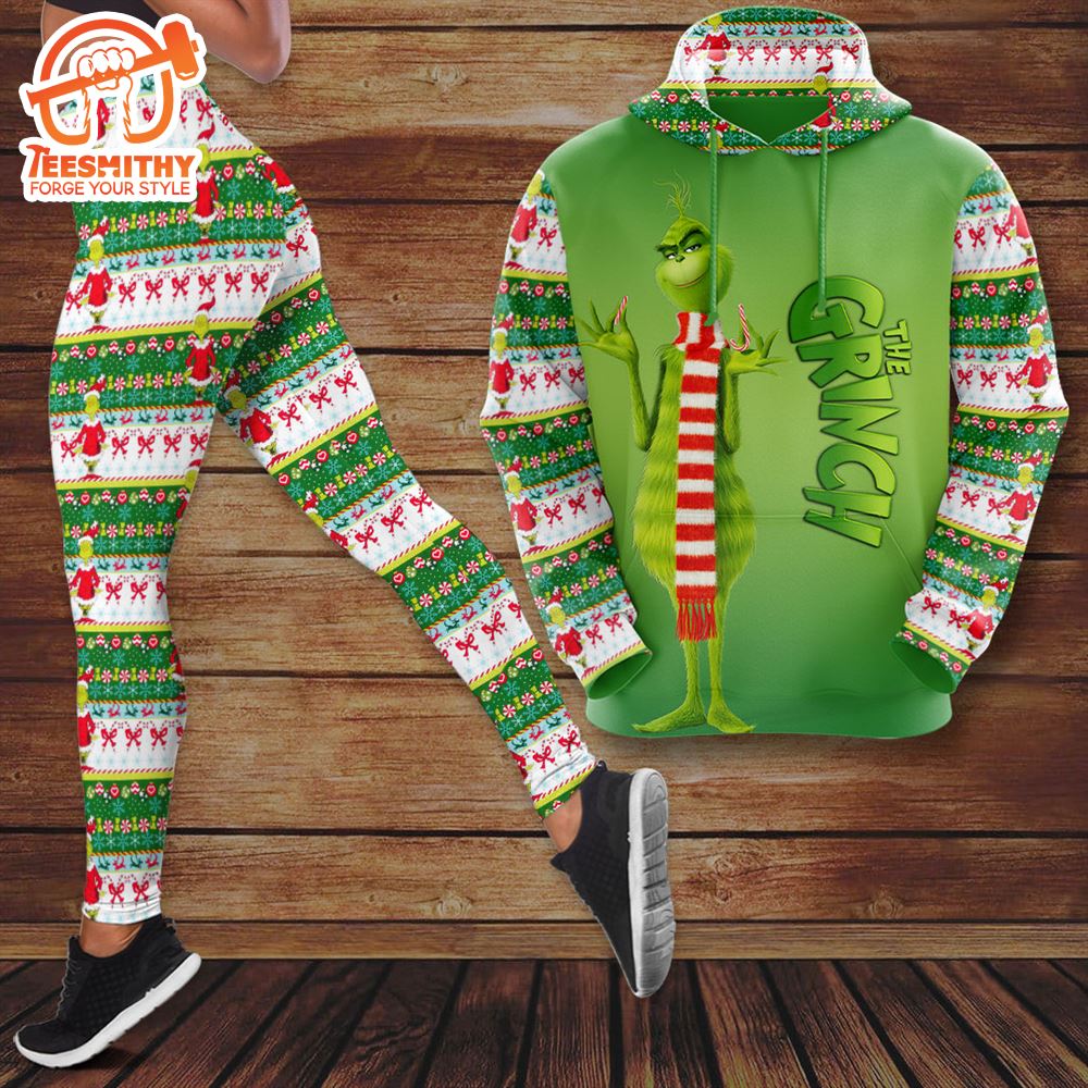 Grinch 3D Merry Christmas Hoodie And Leggings