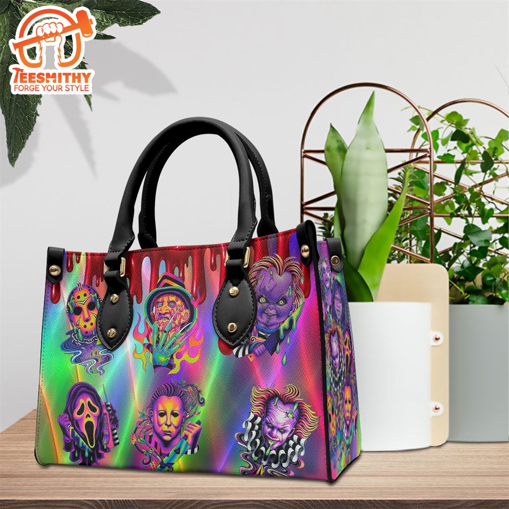 Halloween Horror Movies Fan Gift, Horror Movies Leather HandBag