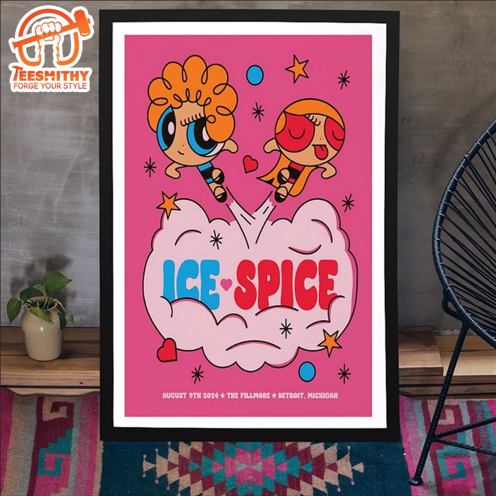 Ice Spice August 9 2024 The Fillmore Detroit MI Poster Canvas