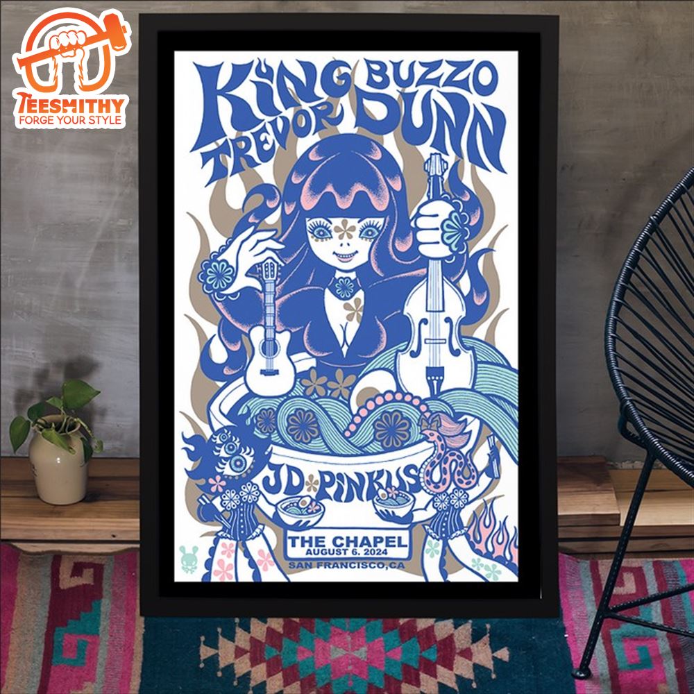 King Buzzo And Trevor Dunn August 6 2024 The Chapel San Francisco CA Poster Canvas