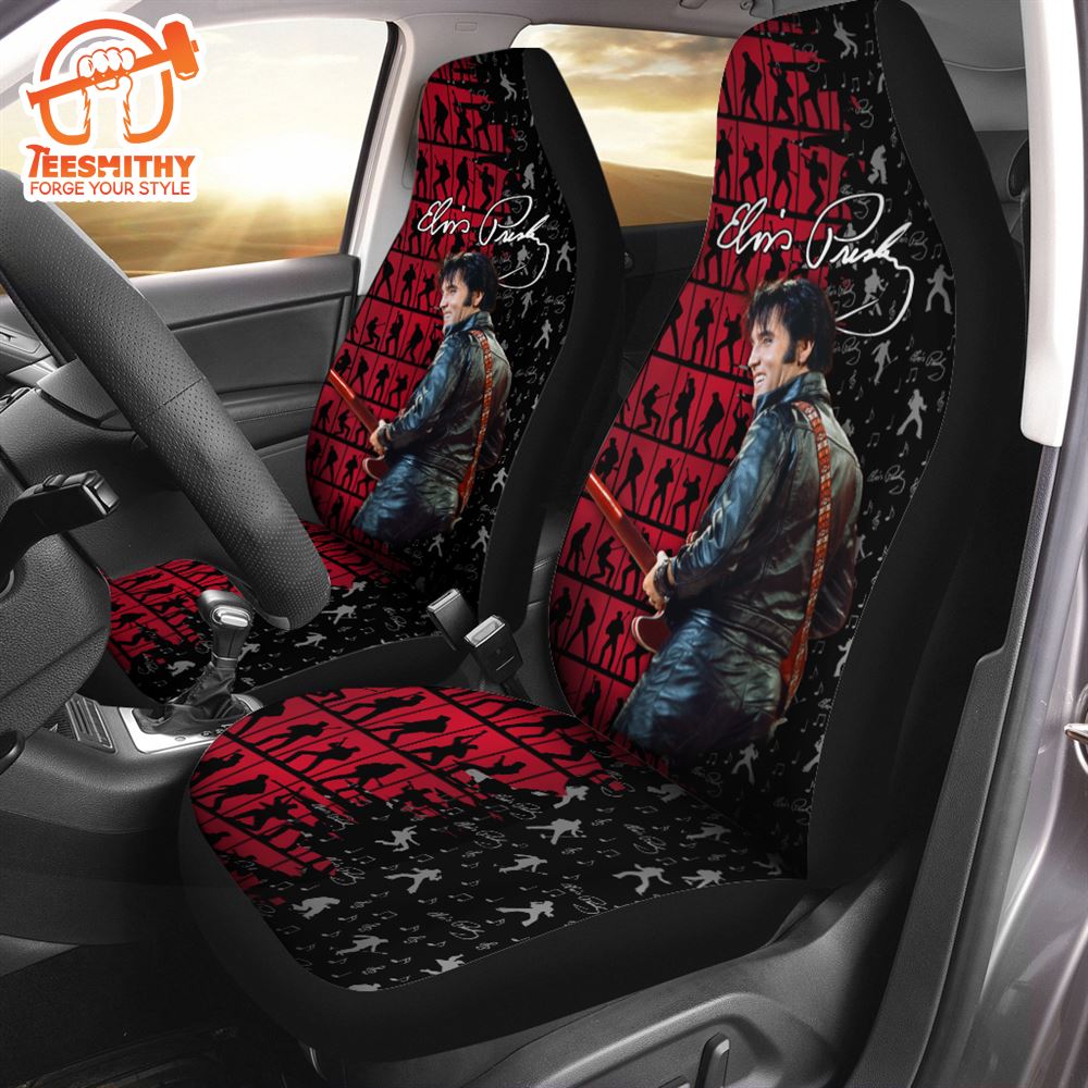 Love Elvis Presley Signatures 2PCS Car Seat Cover