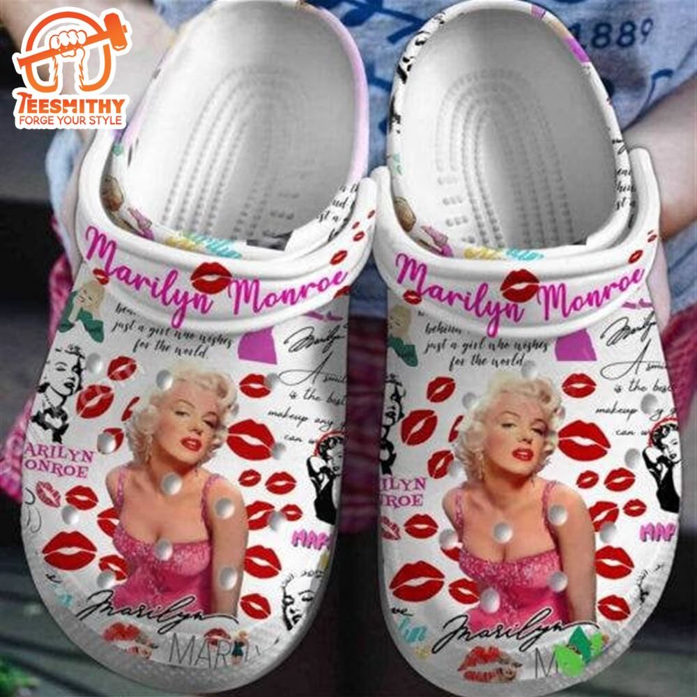 Marilyn Monroe Clogs Custom Shoes Pink