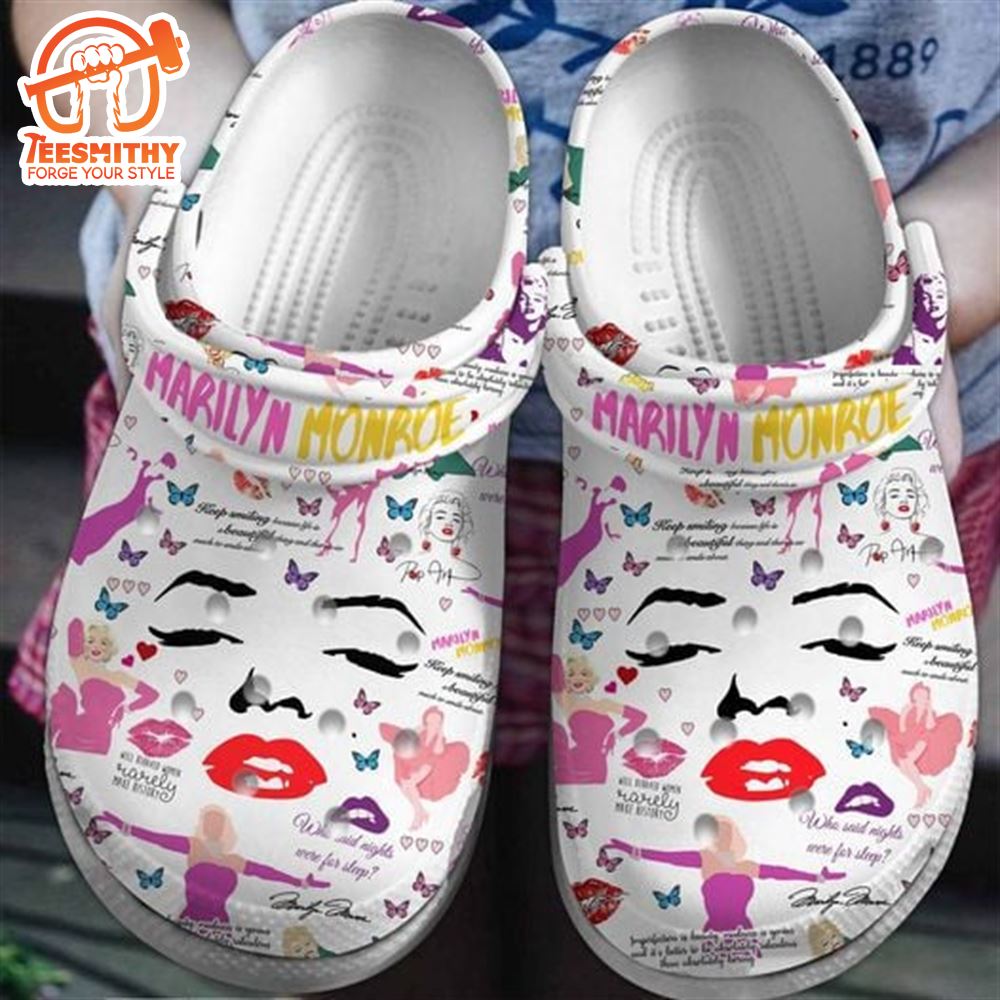 Marilyn Monroe Face Clogs Custom Shoes