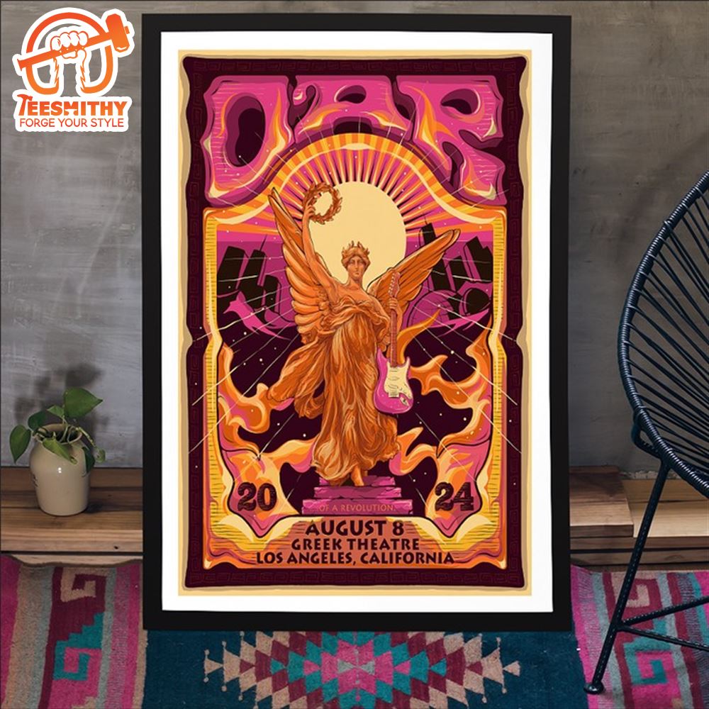 O.A.R. August 8 2024 Greek Theatre In Los Angeles CA Poster Canvas