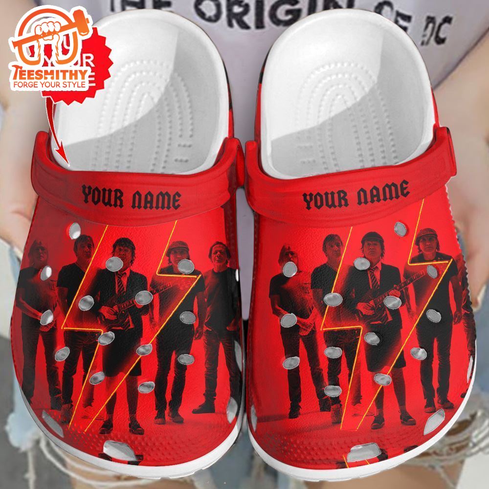 Personalized ACDC Custom Tour Music 2024 Clogs Shoes