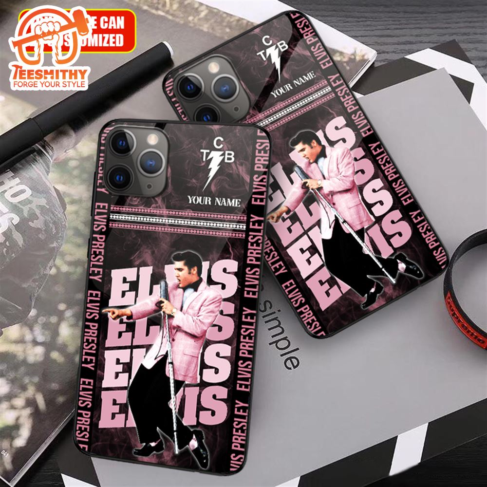 Personalized Elvis Presley Pink Flower Phone Case