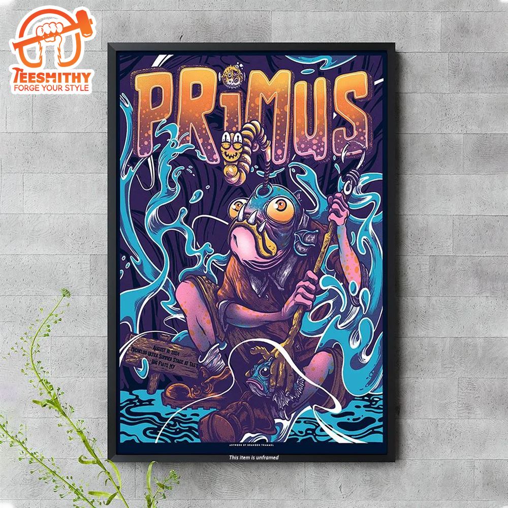 Primus August 10 2024 Mich Ultra Summer Stage Big Flats NY Poster Canvas