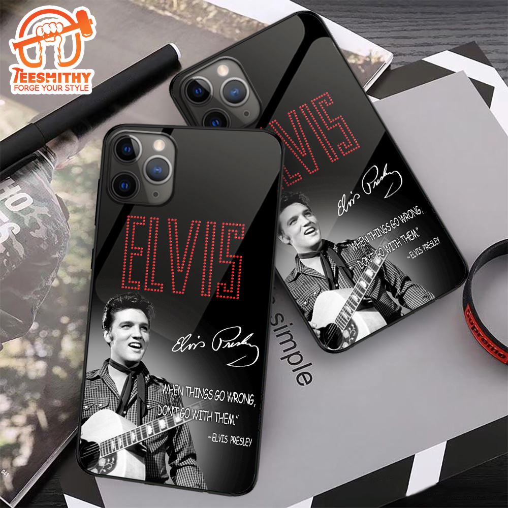 Rock Singer Elvis Presley Tempered Glass Phone Case