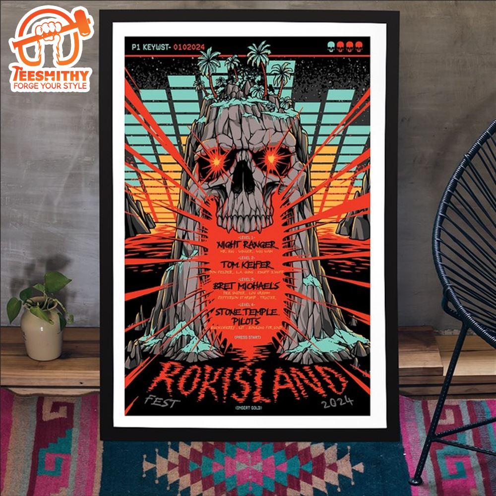 Rock The Island Festival 2024 Poster Canvas