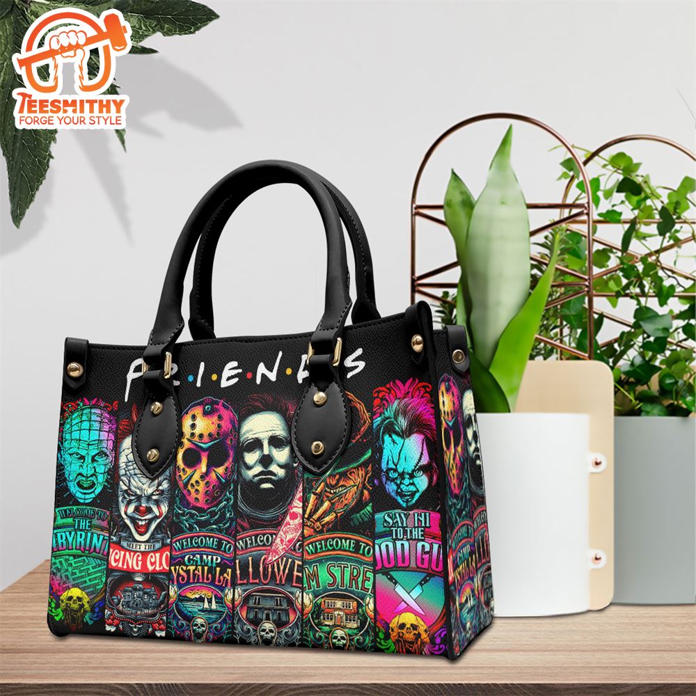 Skull Sacred Kiss Handbag, Horror Movies Leather HandBag