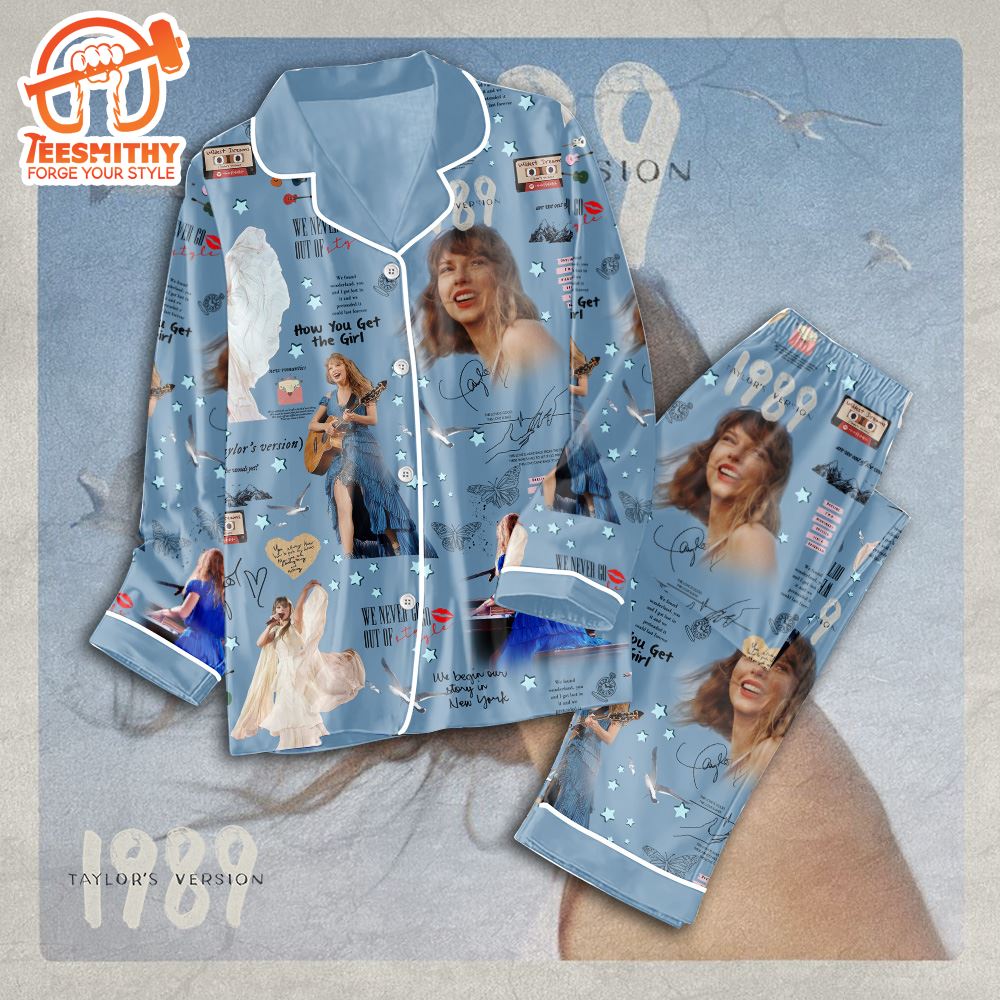 Taylor Swift 1989 Album Best Song Button Down Pajamas Set