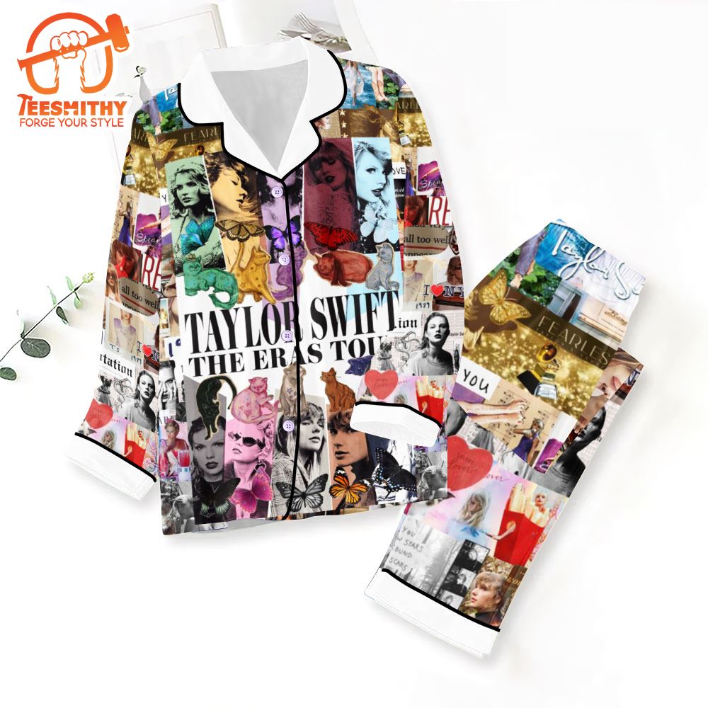 Taylor Swift Ears Tour 2024 Button Down Pajamas Set