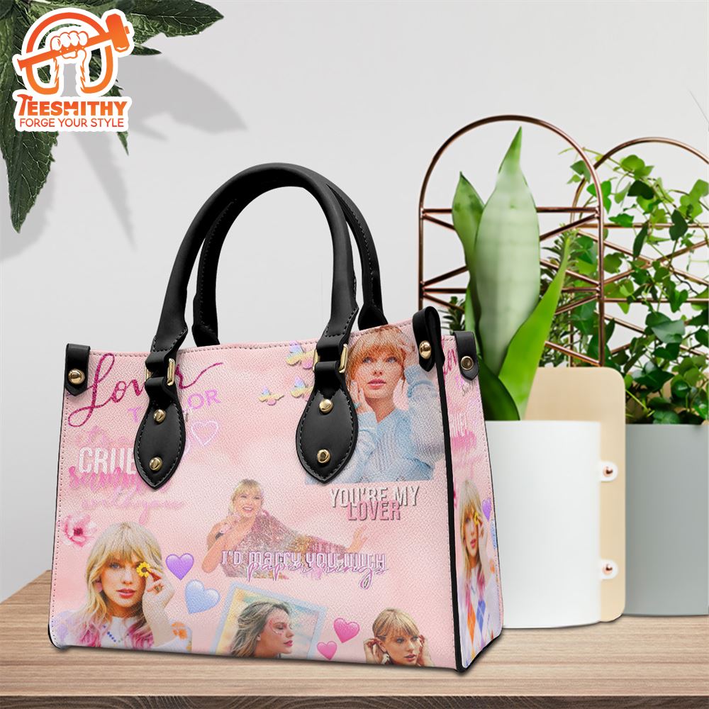 Taylor Swift Leather HandBag, Taylor Swift The Eras Tour Lover Bag