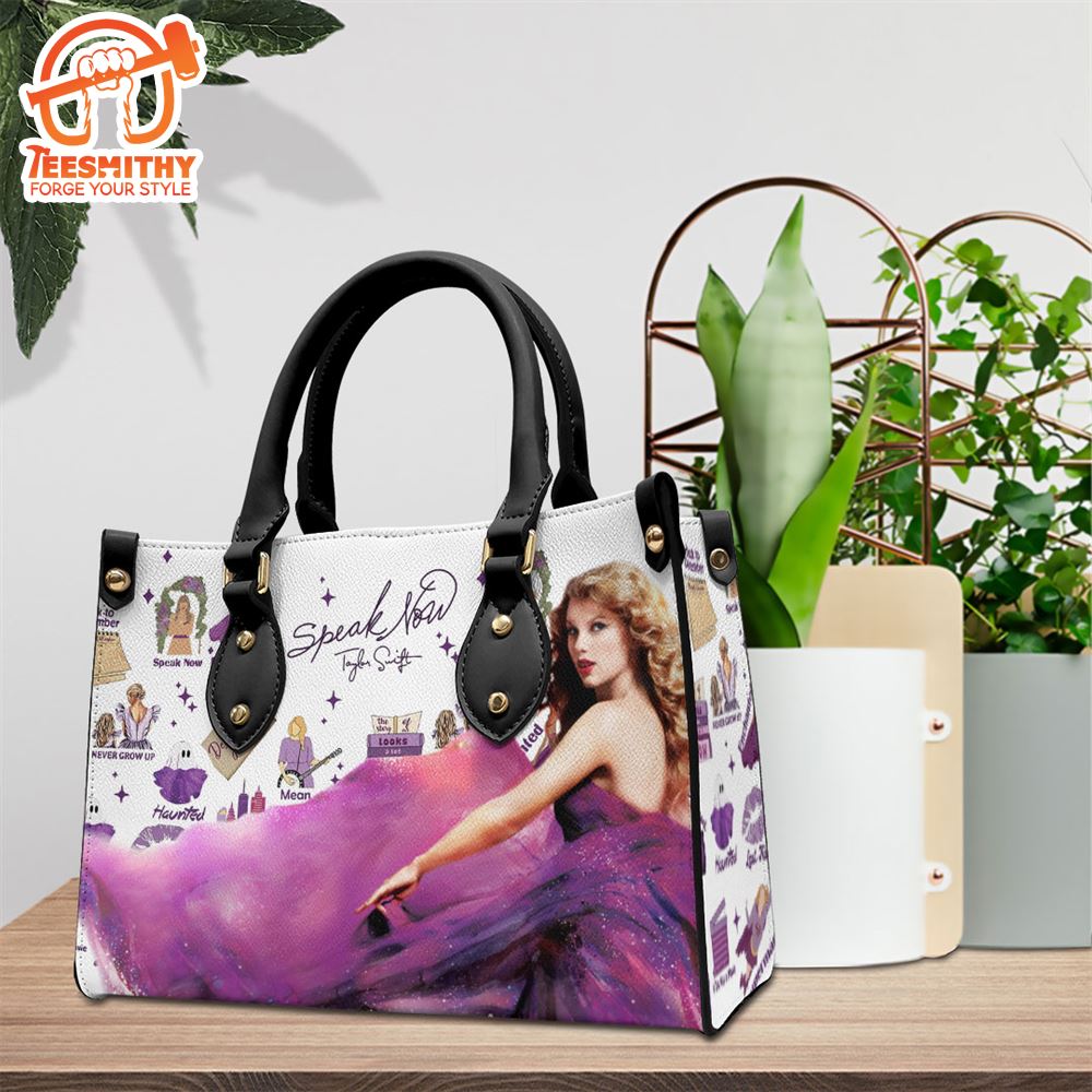 Taylor Swift Speak Now Galaxy Tour 2024 Leather HandBag